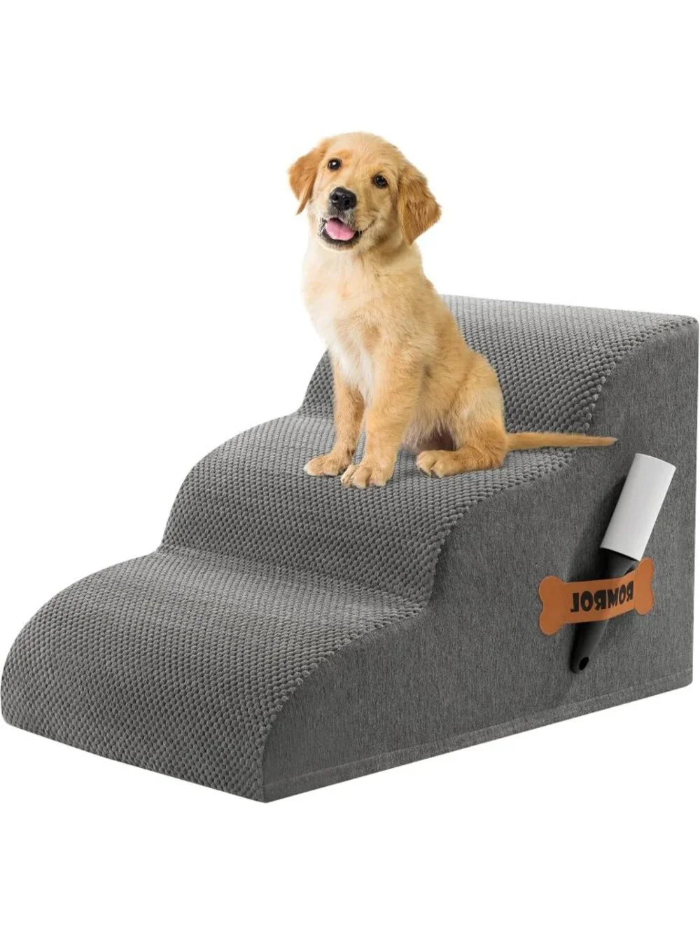 New Dog Stairs Ramp for Beds Couches, Extra Wide Pet Steps with Durable Non-Slip